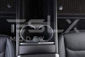 EOS 2024-Up Tesla Model 3, 2025-Up Model Y Carbon Fiber Interior Water Cup Frame - image 2