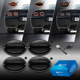 EOS Corvette C5 G3 Laser LED Tail Light Assemblies - Image 3