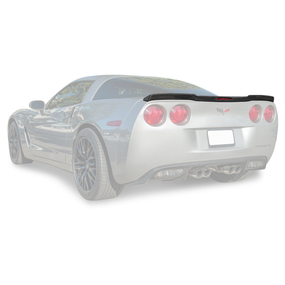 EOS Corvette C6 ZR1 DRY CARBON FIBER Conversion Rear Trunk Spoiler