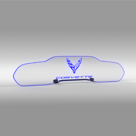 Extreme Online Store EOS WindRestrictor® C8 Coupe Rear Add On Glow Plate - Image 13