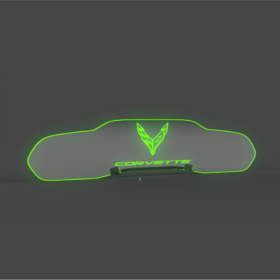 Extreme Online Store EOS WindRestrictor® C8 Coupe Rear Add On Glow Plate - Image 11