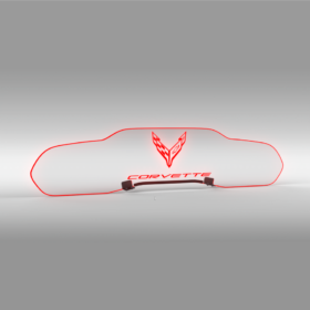 Extreme Online Store EOS WindRestrictor® C8 Coupe Rear Add On Glow Plate - Image 14