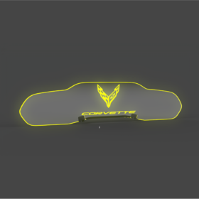 Extreme Online Store EOS WindRestrictor® C8 Coupe Rear Add On Glow Plate - Image 10