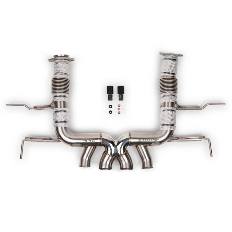 EOS Corvette C8 Z06 Supersport X-Pipe Cat-Back Exhaust System - Image 2
