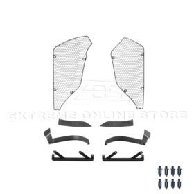 Extreme Online Store Corvette C8 Z06 Aluminum Black Rear Side Intake Mesh Grille Inserts for C8 Corvette - Image 17