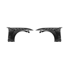 FFP 2015-17 Ford Mustang S550 GTD Style Primed Black Front Side Vented Fenders - Image 2