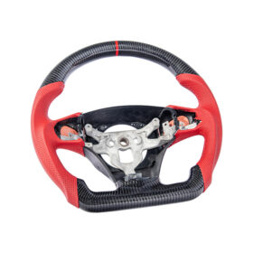 Extreme Online Store Corvette C6 CARBON FIBER Red Perforated Leather Stripe Steering Wheel for C6 Corvette - Image 12