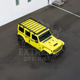 Extreme Online Store Jeep Wrangler JL Carbon Steel Black Top Roof Cargo Rack - Image 38