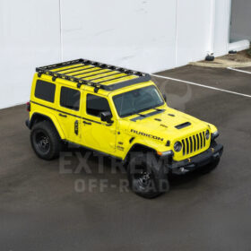 Extreme Online Store Jeep Wrangler JL Carbon Steel Black Top Roof Cargo Rack - Image 39