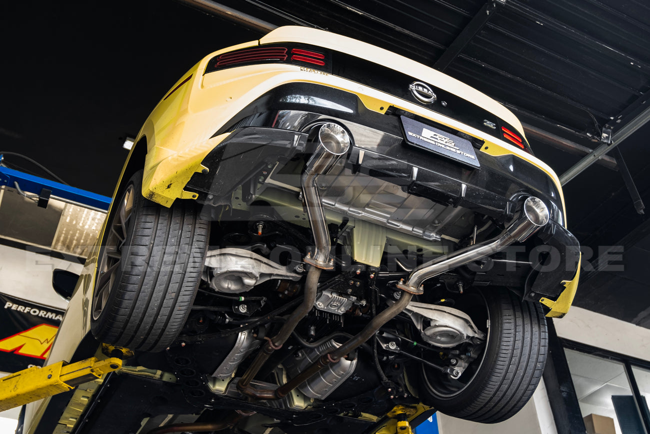 EOS 2023-Present Nissan 400Z RZ34 Stainless Steel Muffler Delete Axle Back Dual Tips Exhaust - Image 3