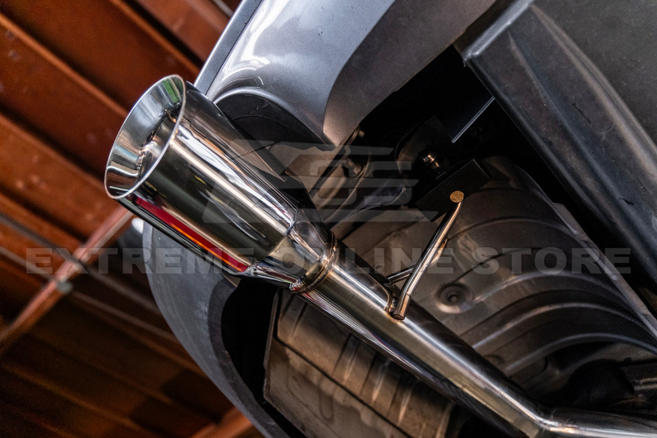 EOS 2007-2014 Infiniti G35 G37 Sedan Muffler Delete Axle Back Dual Burnt Tips Exhaust - Image 3