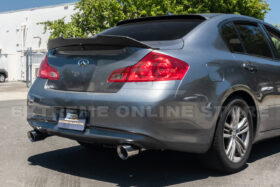 EOS 2007-2014 Infiniti G35 G37 Sedan Muffler Delete Axle Back Dual Burnt Tips Exhaust - Image 7