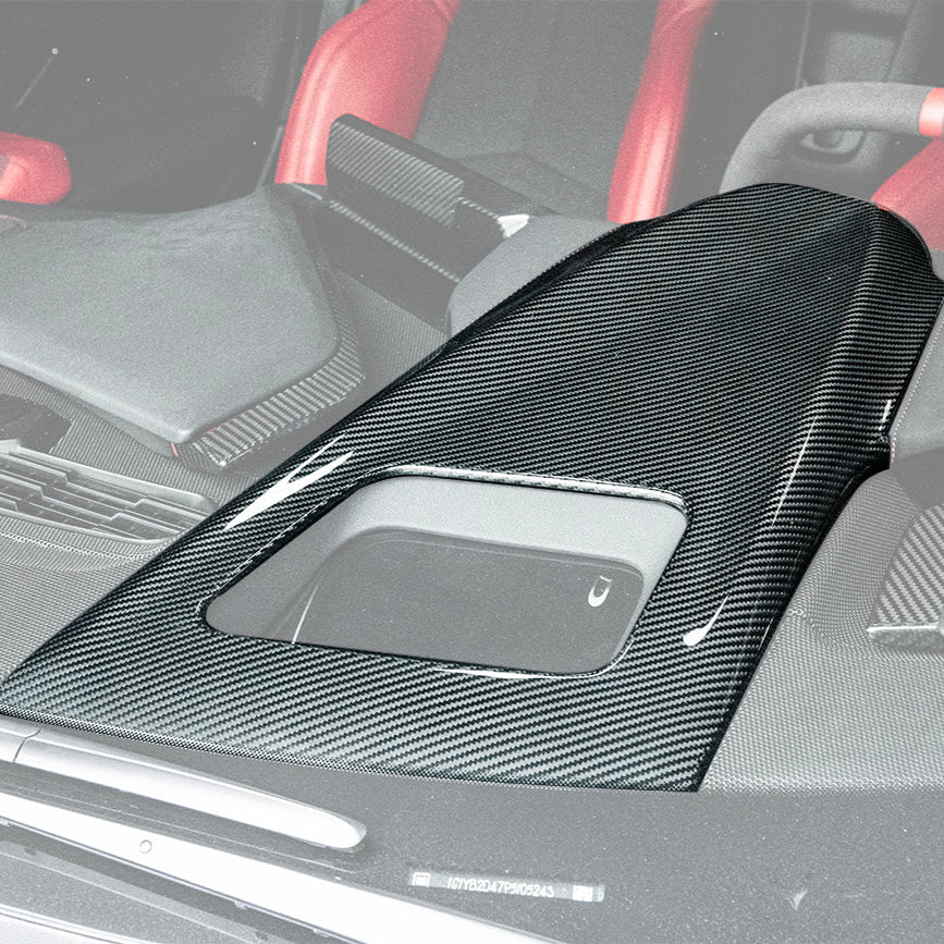 EOS Corvette C8 DRY CARBOn FIBER Upper Dashboard Instrument Panel Cover