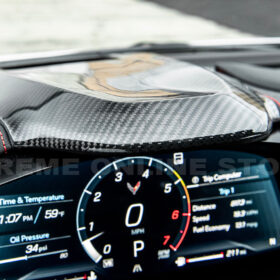 EOS Corvette C8 DRY CARBOn FIBER Upper Dashboard Instrument Panel Cover - image 5
