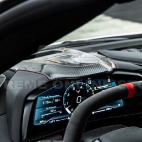 EOS Corvette C8 DRY CARBOn FIBER Upper Dashboard Instrument Panel Cover - image 6