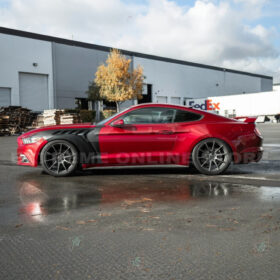 FFP 2015-17 Ford Mustang S550 GTD Style Primed Black Front Side Vented Fenders - Image 6