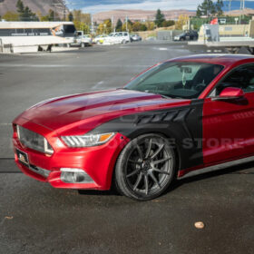FFP 2015-17 Ford Mustang S550 GTD Style Primed Black Front Side Vented Fenders - Image 5