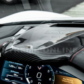 EOS Corvette C8 DRY CARBOn FIBER Upper Dashboard Instrument Panel Cover - image 10