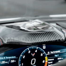 EOS Corvette C8 DRY CARBOn FIBER Upper Dashboard Instrument Panel Cover - image 12