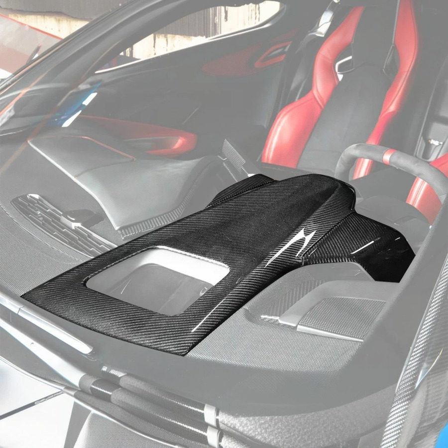 EOS 2020-Up Chevrolet Corvette C8 Dry Carbon Fiber Upper Dash Instrument Panel Cover Kit - FF Performance