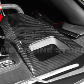 EOS Corvette C8 DRY CARBON FIBER Upper Dash Instrument Panel Cover Kit - Image 6