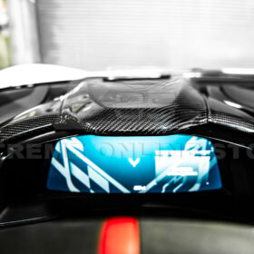 EOS Corvette C8 DRY CARBON FIBER Upper Dash Instrument Panel Cover Kit - Image 7