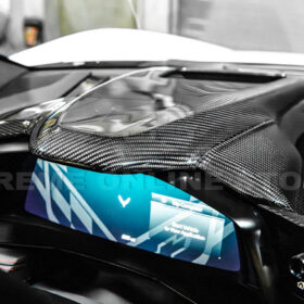 EOS Corvette C8 DRY CARBON FIBER Upper Dash Instrument Panel Cover Kit - Image 8