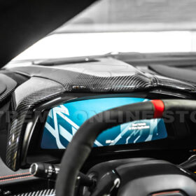 EOS Corvette C8 DRY CARBON FIBER Upper Dash Instrument Panel Cover Kit - Image 9