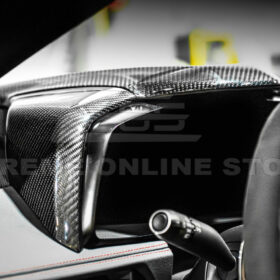 EOS Corvette C8 DRY CARBON FIBER Upper Dash Instrument Panel Cover Kit - Image 10