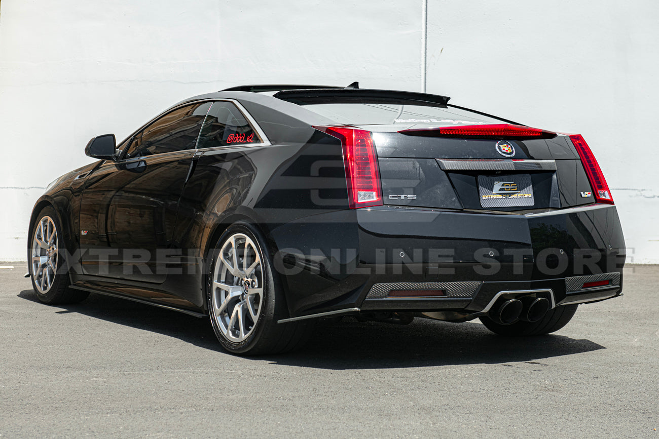 EOS 2009-15 CTS-V Coupe DRY CARBON FIBER Rear Deck Lid Applique Trunk Insert - Image 3