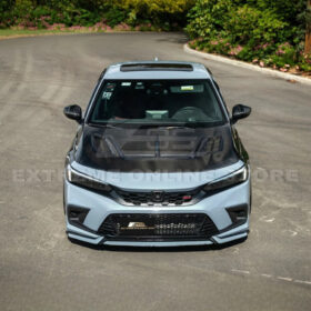 EOS 2022-Up Honda Civic JDM Varis Style Front Vented Bumper Hood - Image 7