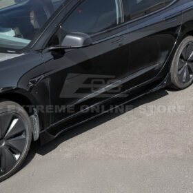 EOS 2024-Up Tesla Model 3 Track Style Side Skirts Rocker Panel - Image 7