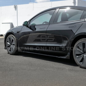 EOS 2024-Up Tesla Model 3 Track Style Side Skirts Rocker Panel - Image 6