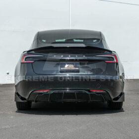 EOS 2024-Up Tesla Model 3 Track Style Rear Bumper Diffuser Lip - Image 3