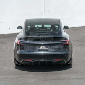 EOS 2024-Up Tesla Model 3 Track Style Rear Bumper Diffuser Lip - Image 4