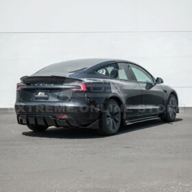 EOS 2024-Up Tesla Model 3 Track Style Rear Bumper Diffuser Lip - Image 5