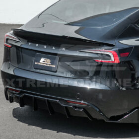 EOS 2024-Up Tesla Model 3 Track Style Rear Bumper Diffuser Lip - Image 6