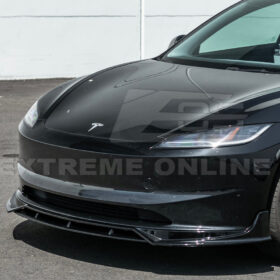 EOS 2024-Up Tesla Model 3 Track Style Front Lip Splitter - Image 4