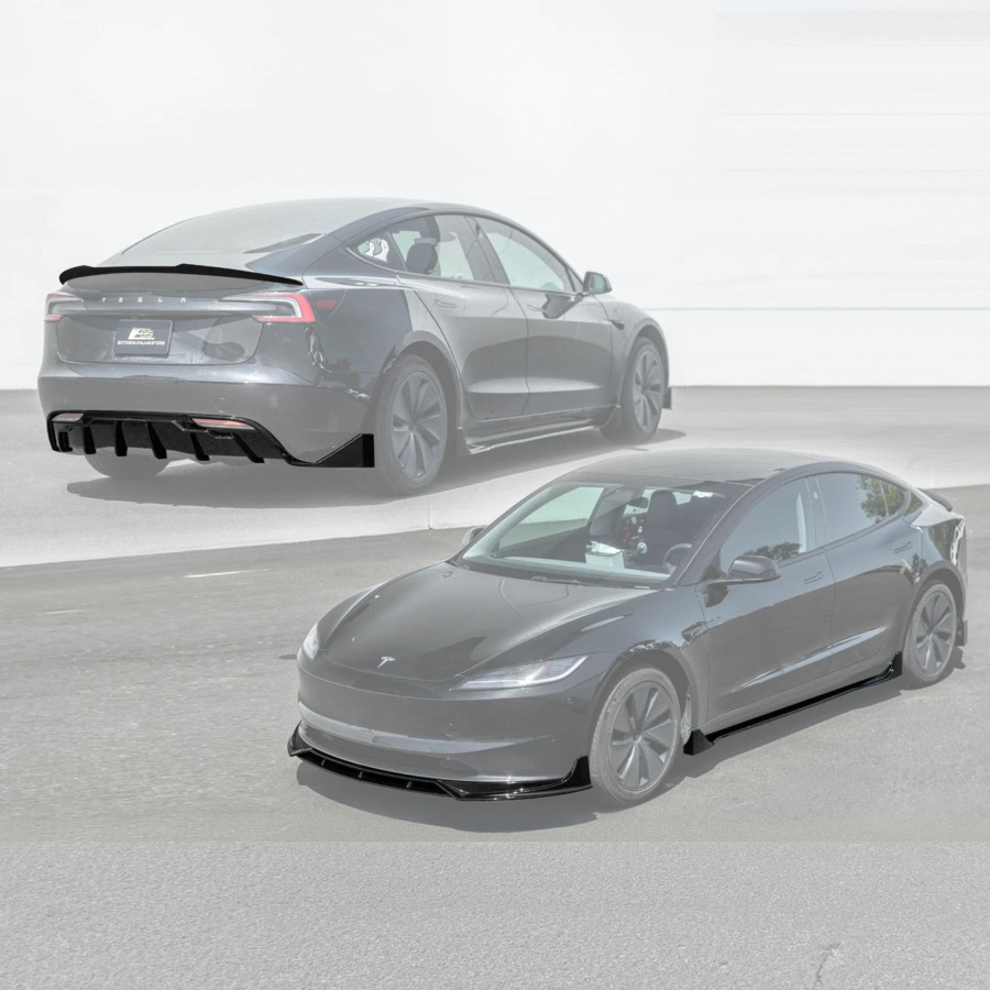 EOS 2024-Up Tesla Model 3 Sedan Track Style Body Kit - Image 2