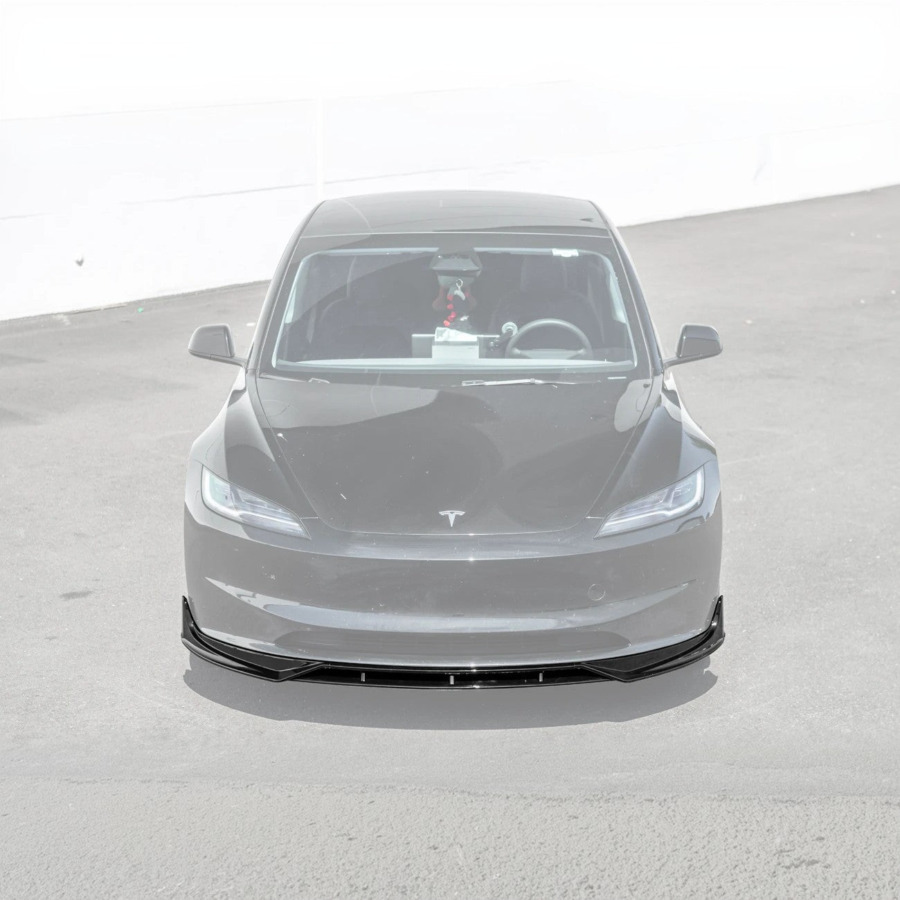 EOS 2024-Up Tesla Model 3 Track Style Front Lip Splitter - Image 2