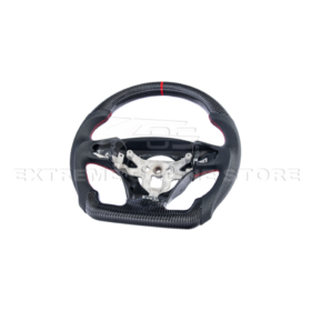 Extreme Online Store Corvette C6 CARBON FIBER Perforated Leather Red Stripe Steering Wheel for C6 Corvette - Image 14