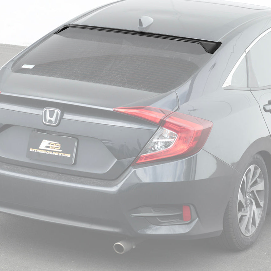 EOS 2016-21 Honda Civic Sedan Rear Roof Window Visor - Image 1