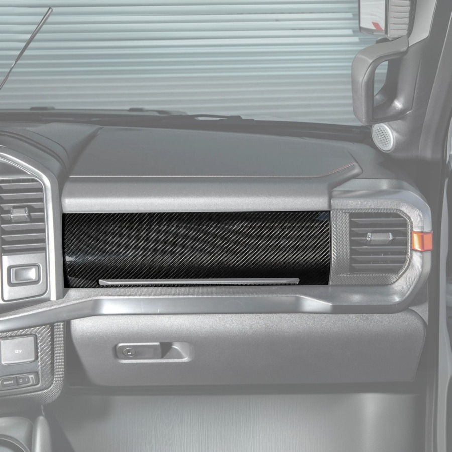 FFP 2021-Up Ford F-150 dry carbon fiber Passenger Side Storage Panel Cover - Image 2