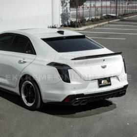 Extreme Online Store CT4 CT4-V Carbon Fiber Rear Roof Top Window Spoiler Kit for CT4-V - Image 5