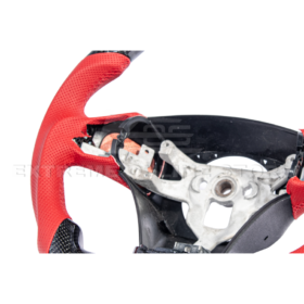 Extreme Online Store Corvette C6 CARBON FIBER Red Perforated Leather Stripe Steering Wheel for C6 Corvette - Image 31