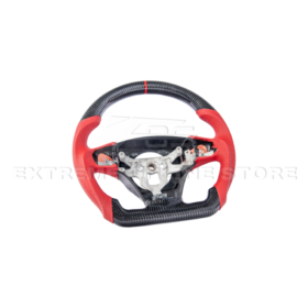 Extreme Online Store Corvette C6 CARBON FIBER Red Perforated Leather Stripe Steering Wheel for C6 Corvette - Image 24