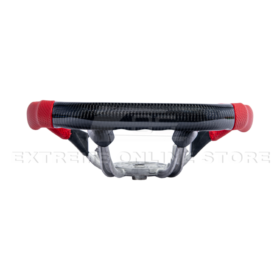 Extreme Online Store Corvette C5 CARBON FIBER Red Perforated Leather Stripe Steering Wheel - Image 6