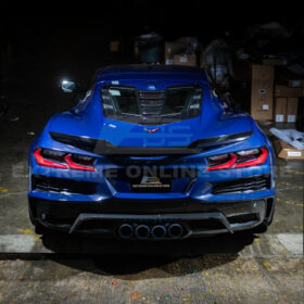 EOS Corvette C8 ZR1 Style CARBON FLASH Rear Window Vent Louver Cover - Image 5