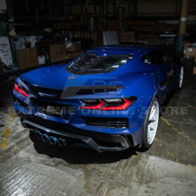 EOS Corvette C8 ZR1 Style CARBON FLASH Rear Window Vent Louver Cover - Image 4