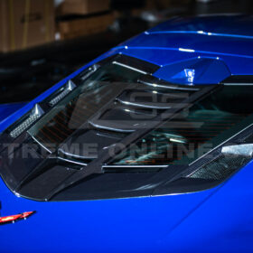 EOS Corvette C8 ZR1 Style CARBON FLASH Rear Window Vent Louver Cover - Image 7
